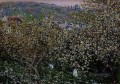 ヴェトゥイユの花咲く梅の木 クロード・モネ